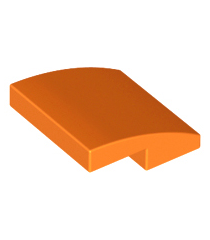 LEGO - Helling, gebogen 2 x 2 x 2/3 - Orange | N - Thumbnail