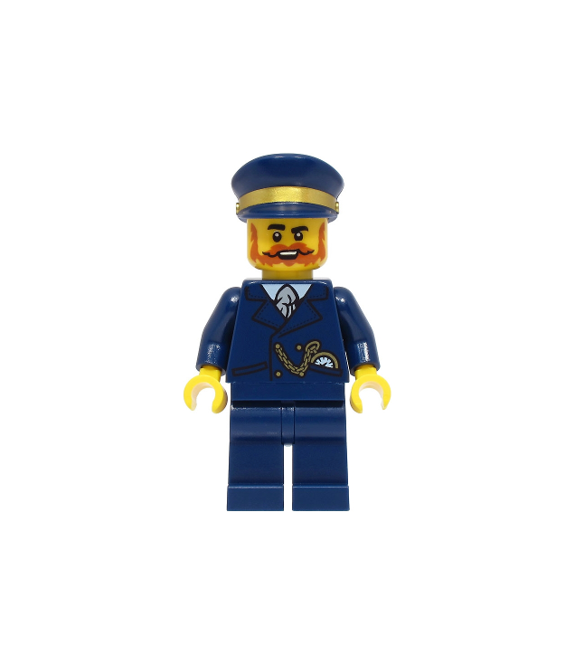 LEGO - Stationsmanager – donkerblauw pak en pet - | N