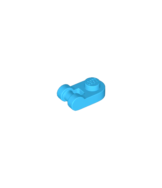 LEGO - Plaat, rond 1 x 1 met staaf-handgreep - Dark Azure | N