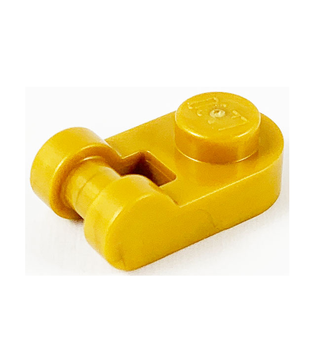 LEGO - Plaat, rond 1 x 1 met staaf-handgreep - Pearl Gold | N