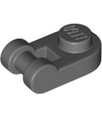 LEGO - Plaat, rond 1 x 1 met staaf-handgreep - Dark Bluish Gray | N - Thumbnail