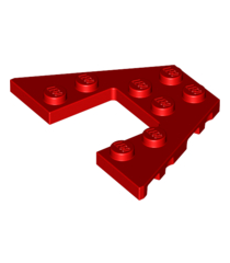 LEGO - Wig, plaat 4 x 6 - Red | N - Thumbnail