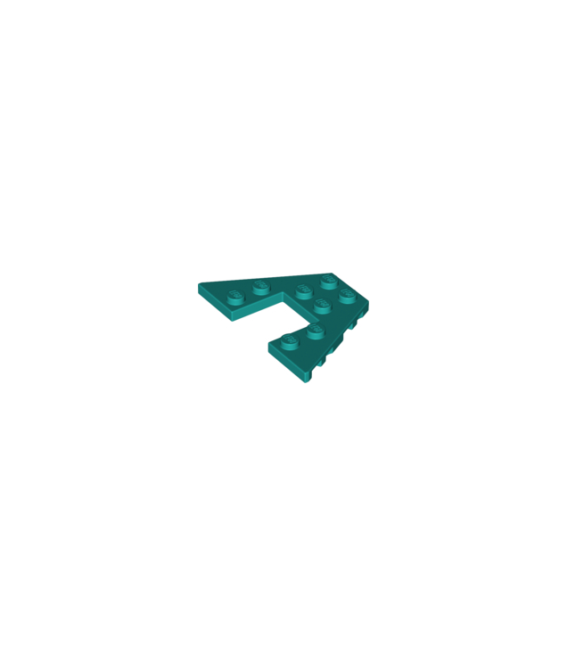 LEGO - Wig, plaat 4 x 6 - Dark Turquoise | N