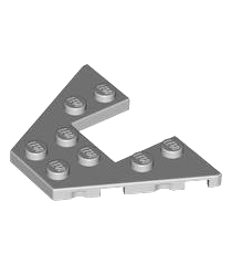 LEGO - Wig, plaat 4 x 6 - Light Bluish Gray | N - Thumbnail
