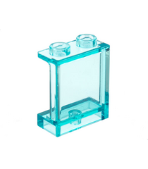 LEGO - Paneel 1 x 2 x 2 met zijsteunen - holle noppen - Trans-Light Blue | N - Thumbnail