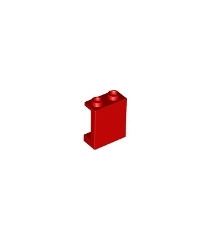 LEGO - Paneel 1 x 2 x 2 met zijsteunen - holle noppen - Red | N - Thumbnail