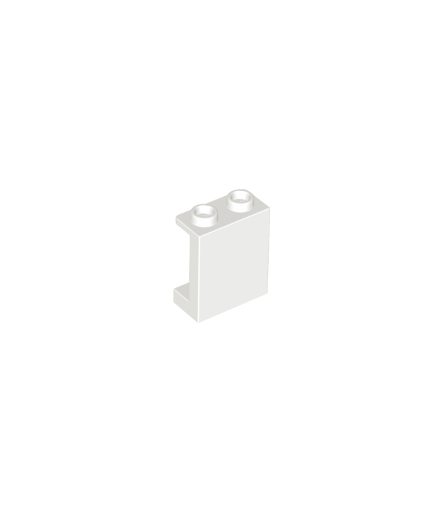 LEGO - Paneel 1 x 2 x 2 met zijsteunen - holle noppen - White | N