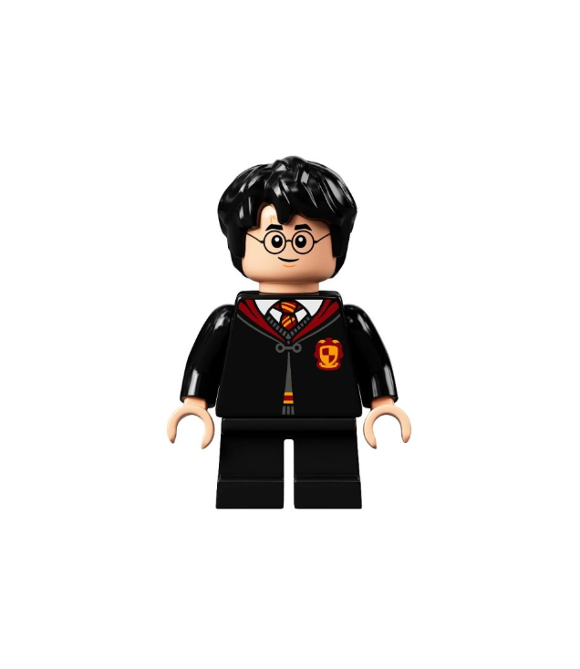 LEGO - Harry Potter – Griffoendor-robe vastgespeld, trui, overhemd en stropdas, korte zwarte benen - | N