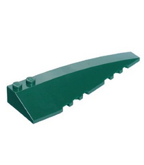 LEGO - Wig 10 x 3 rechts - Dark Green | N - Thumbnail