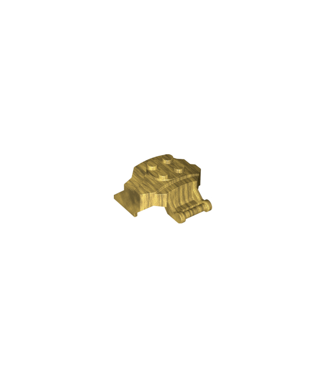 LEGO - Cockpit voorzijde 4 x 3 x 2 met handgreep - Pearl Gold | N