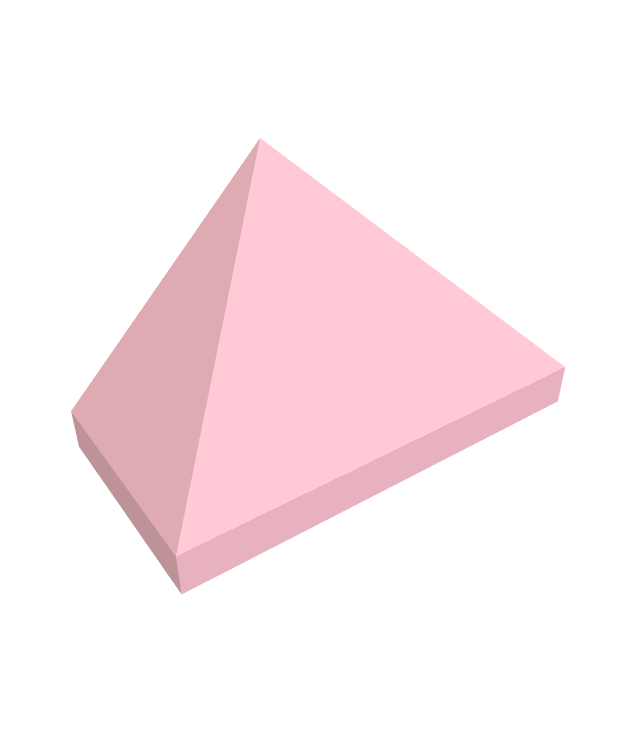 LEGO - Helling 45 graden 2 x 1 driedubbel met onderop een nophouder - Bright Pink | N