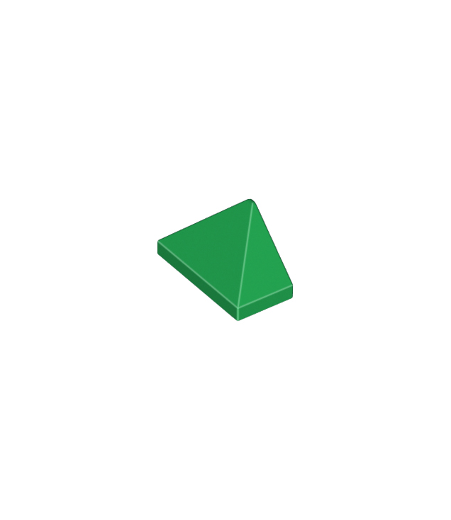 LEGO - Helling 45 graden 2 x 1 driedubbel met onderop een nophouder - Green | N