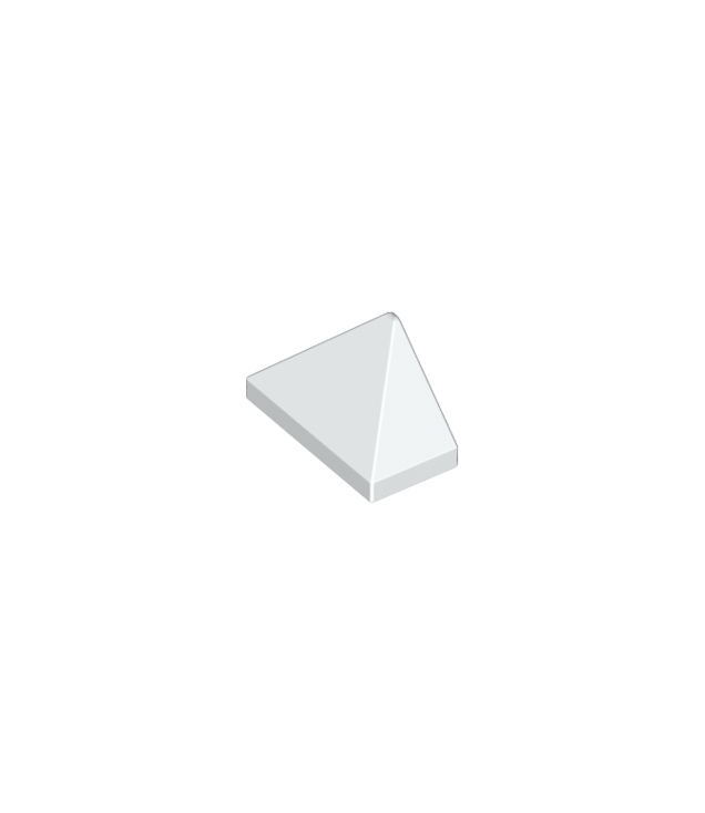 LEGO - Helling 45 graden 2 x 1 driedubbel met onderop een nophouder - White | N