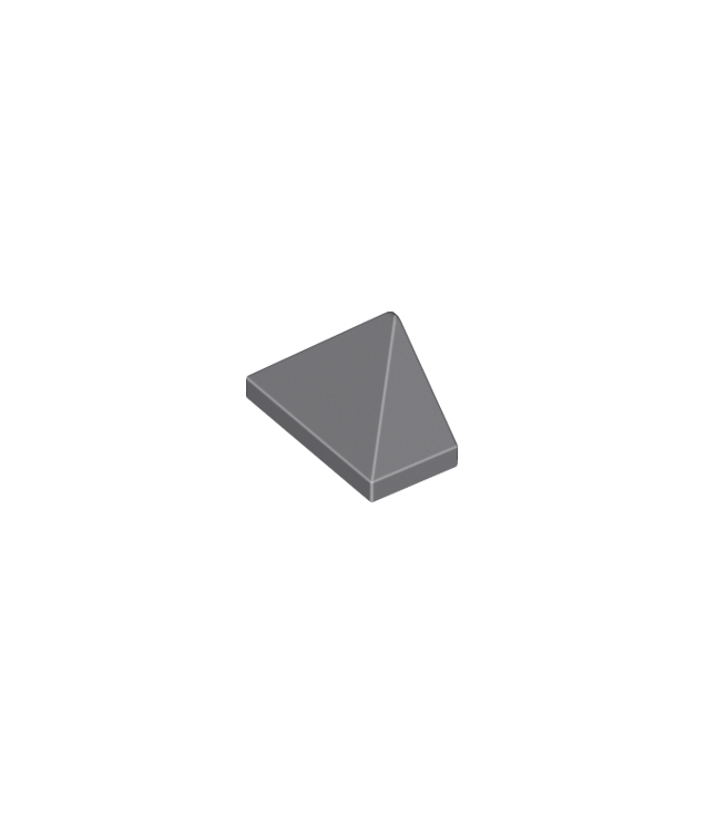 LEGO - Helling 45 graden 2 x 1 driedubbel met onderop een nophouder - Dark Bluish Gray | N