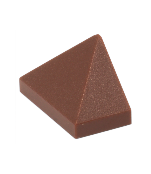 LEGO - Helling 45 graden 2 x 1 driedubbel met onderop een nophouder - Reddish Brown | N