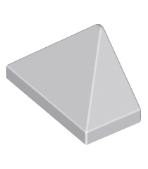 LEGO - Helling 45 graden 2 x 1 driedubbel met onderop een nophouder - Light Bluish Gray | N - Thumbnail