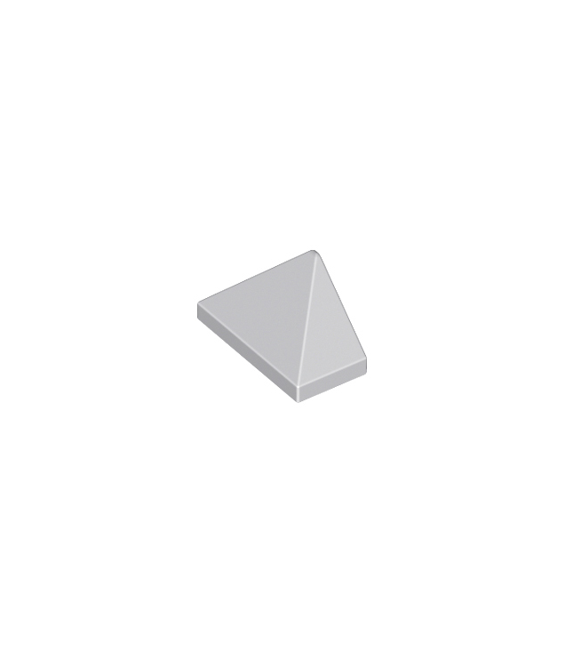 LEGO - Helling 45 graden 2 x 1 driedubbel met onderop een nophouder - Light Bluish Gray | N