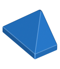 LEGO - Helling 45 graden 2 x 1 driedubbel met onderop een nophouder - Blue | N - Thumbnail