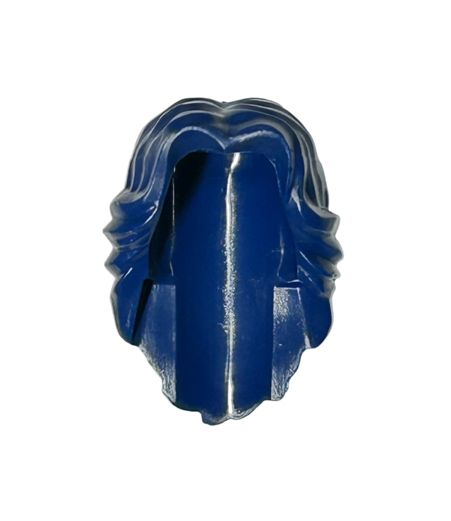 LEGO - Minifiguur-haar vrouw halflang golvend met middenscheiding - Dark Blue | N