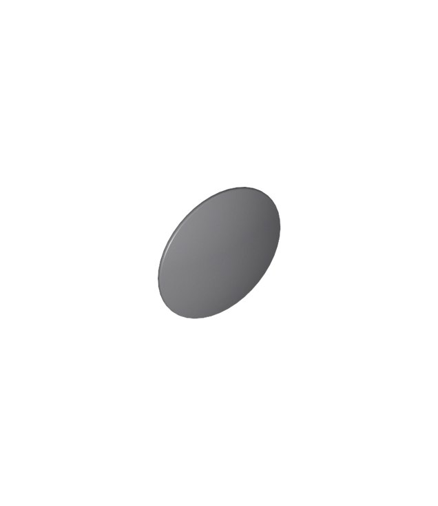 LEGO - Minifiguur-schild rond bol - Dark Bluish Gray | N