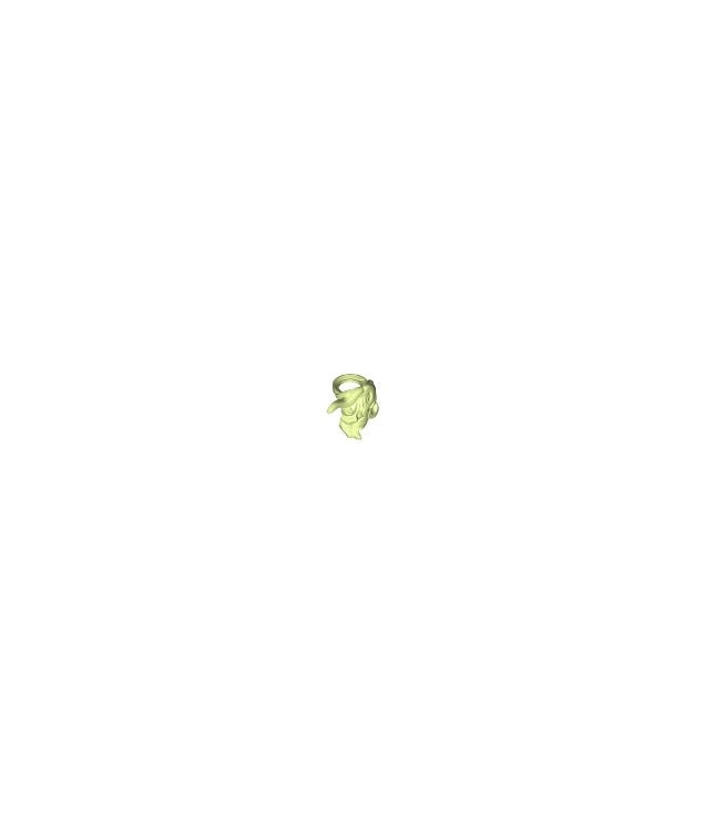 LEGO - Minifiguur-baard lang en golvend - Yellowish Green | N