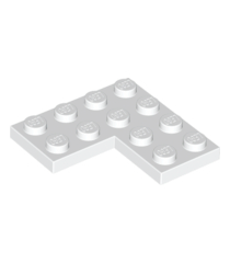 LEGO - Plaat 4 x 4 hoek - White | N - Thumbnail