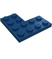 LEGO - Plaat 4 x 4 hoek - Dark Blue | N - Thumbnail