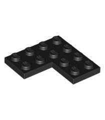 LEGO - Plaat 4 x 4 hoek - Black | N - Thumbnail
