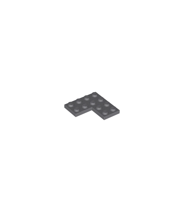 LEGO - Plaat 4 x 4 hoek - Dark Bluish Gray | N