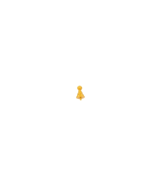 LEGO - Minifiguur-hoed met kleine pin, feesthoed - Pearl Gold | N