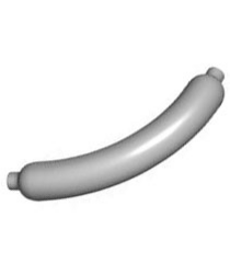 LEGO - Hotdog / worst - Light Bluish Gray | N - Thumbnail