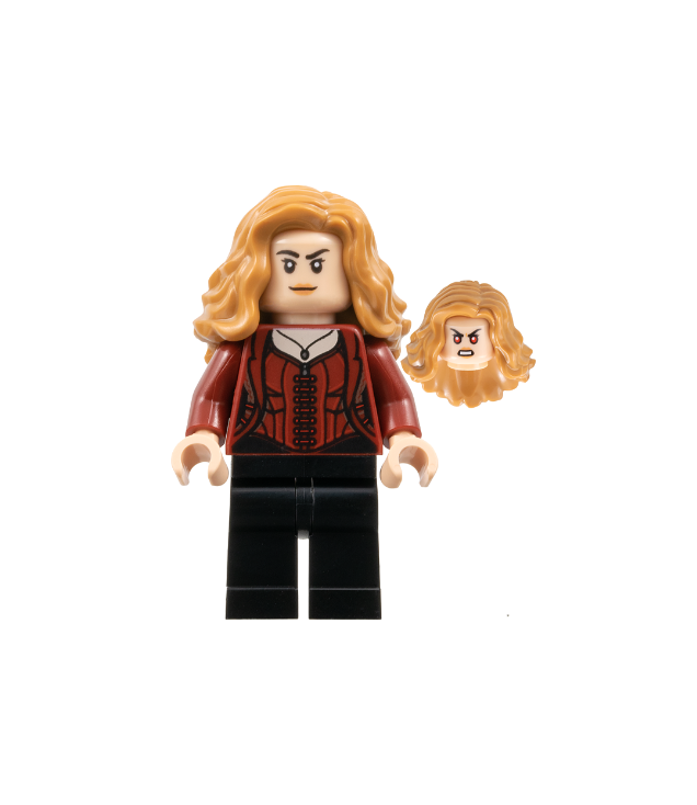 LEGO - The Scarlet Witch (Wanda Maximoff) – effen benen, nougatkleurig haar - | N