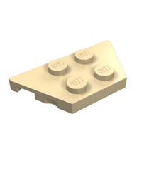LEGO - Wig, plaat 2 x 4 - Tan | N - Thumbnail