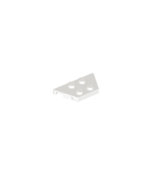 LEGO - Wig, plaat 2 x 4 - White | N