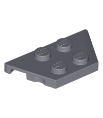 LEGO - Wig, plaat 2 x 4 - Dark Bluish Gray | N - Thumbnail