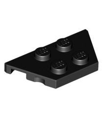 LEGO - Wig, plaat 2 x 4 - Black | N - Thumbnail
