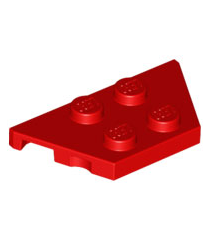 LEGO - Wig, plaat 2 x 4 - Red | N - Thumbnail