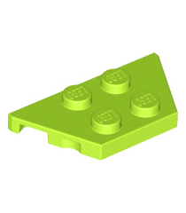 LEGO - Wig, plaat 2 x 4 - Lime | N - Thumbnail