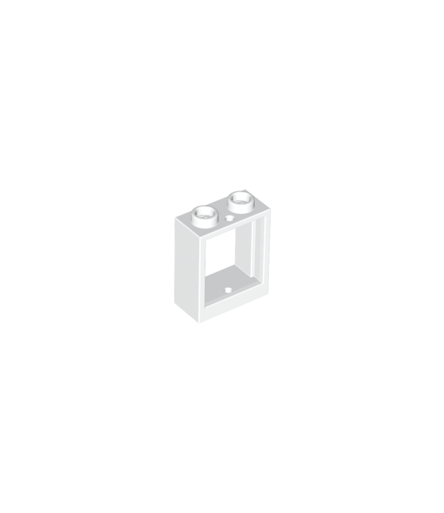 LEGO - Raam 1 x 2 x 2 vlakke voorzijde - White | N