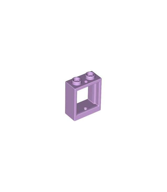 LEGO - Raam 1 x 2 x 2 vlakke voorzijde - Lavender | N