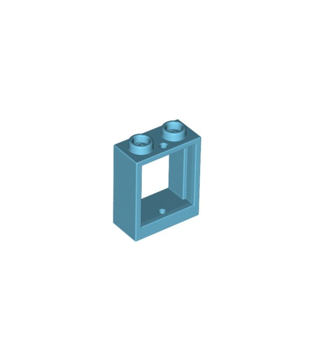 LEGO - Raam 1 x 2 x 2 vlakke voorzijde - Medium Azure | N