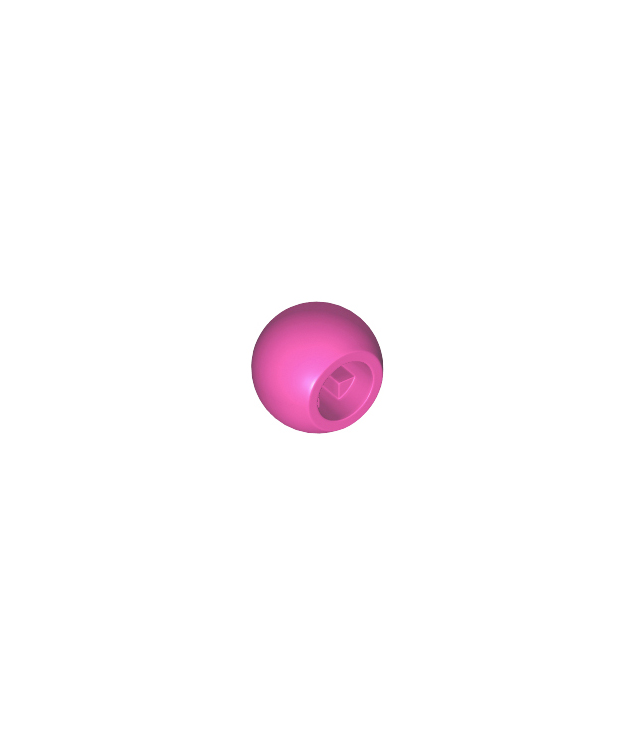LEGO - Technic kogelgewricht - Dark Pink | N