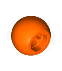 LEGO - Technic kogelgewricht - Reddish Orange | N - Thumbnail