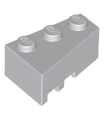 LEGO - Wig 3 x 2 rechts - Light Bluish Gray | N - Thumbnail