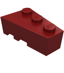 LEGO - Wig 3 x 2 rechts - Dark Red | N - Thumbnail