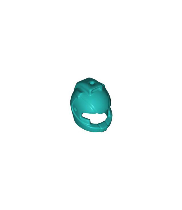 LEGO - Minifiguur-ruimtehelm met luchtinlaten en gat bovenop - Dark Turquoise | N
