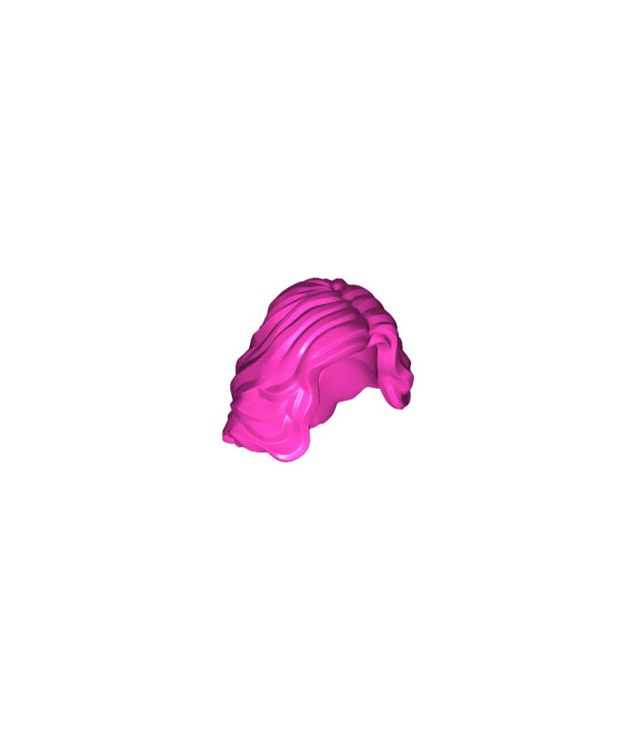 LEGO - Minifiguur-haar, vrouwelijk halflang golvend - Dark Pink | N
