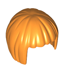 LEGO - Minifiguur-haar, kort bobkapsel - Orange | N - Thumbnail