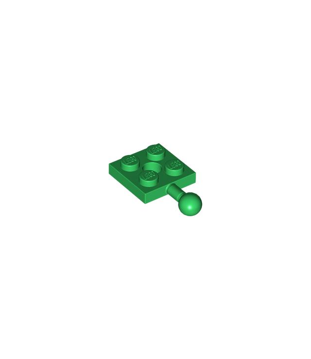 LEGO - Plaat, gemodificeerd 2 x 2 met trekbal en gat - Green | N