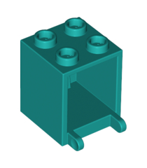 LEGO - Doos 2 x 2 x 2 - Dark Turquoise | N - Thumbnail